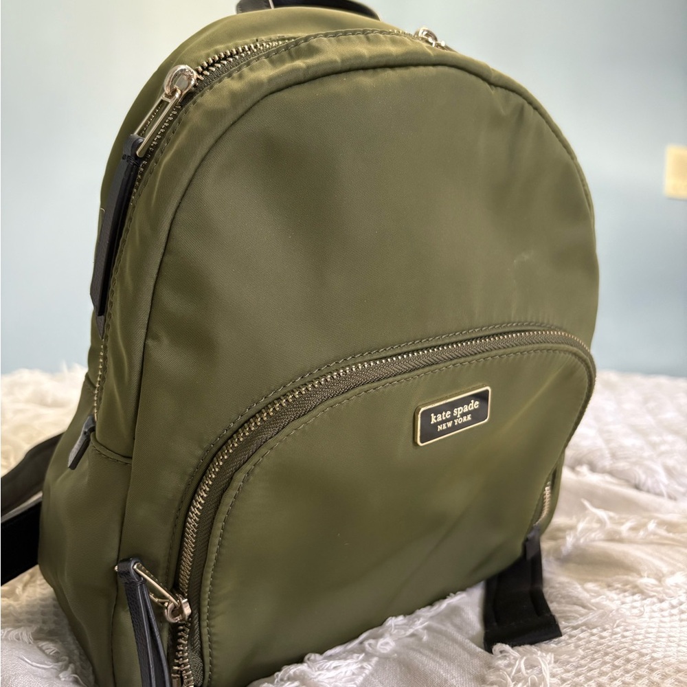 Kate Spade Olive Green Backpack
